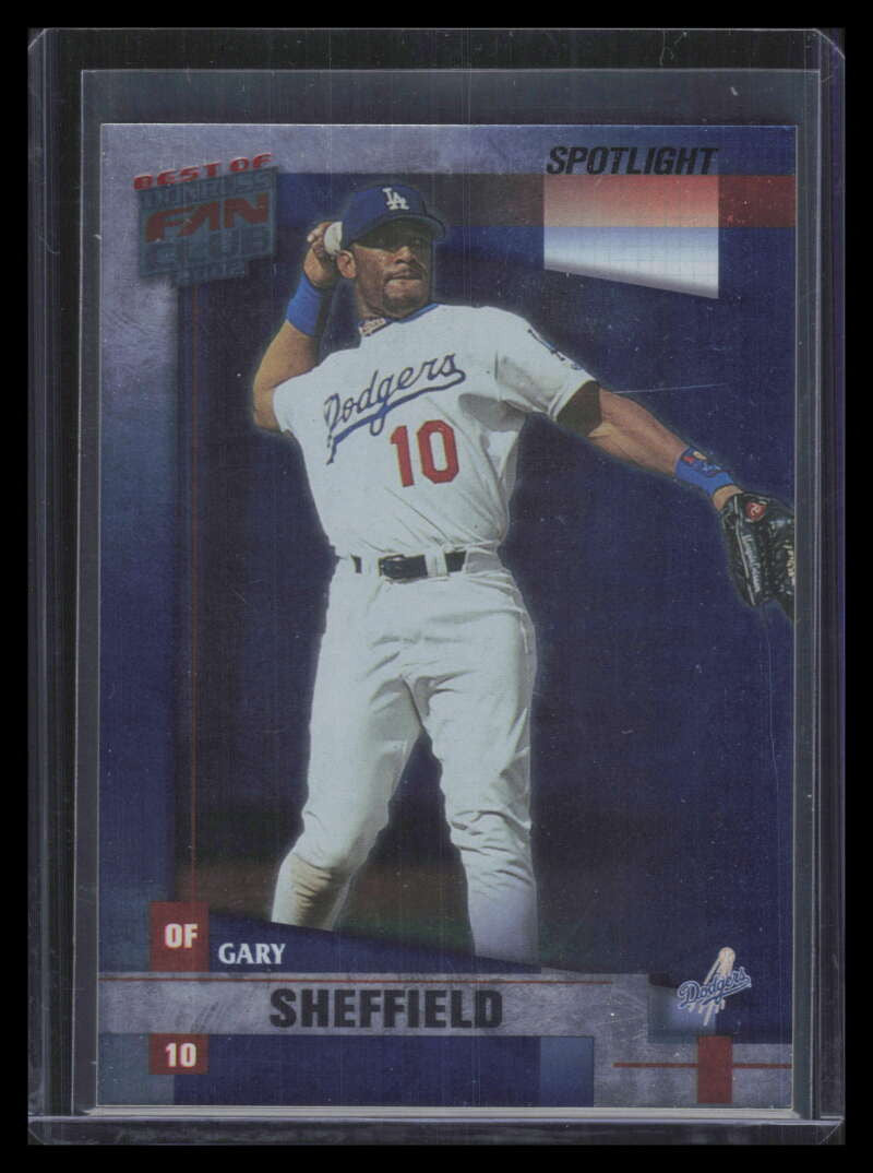 2002 Donruss Best of Fan Club Spotlight 36 Gary Sheffield 62/100