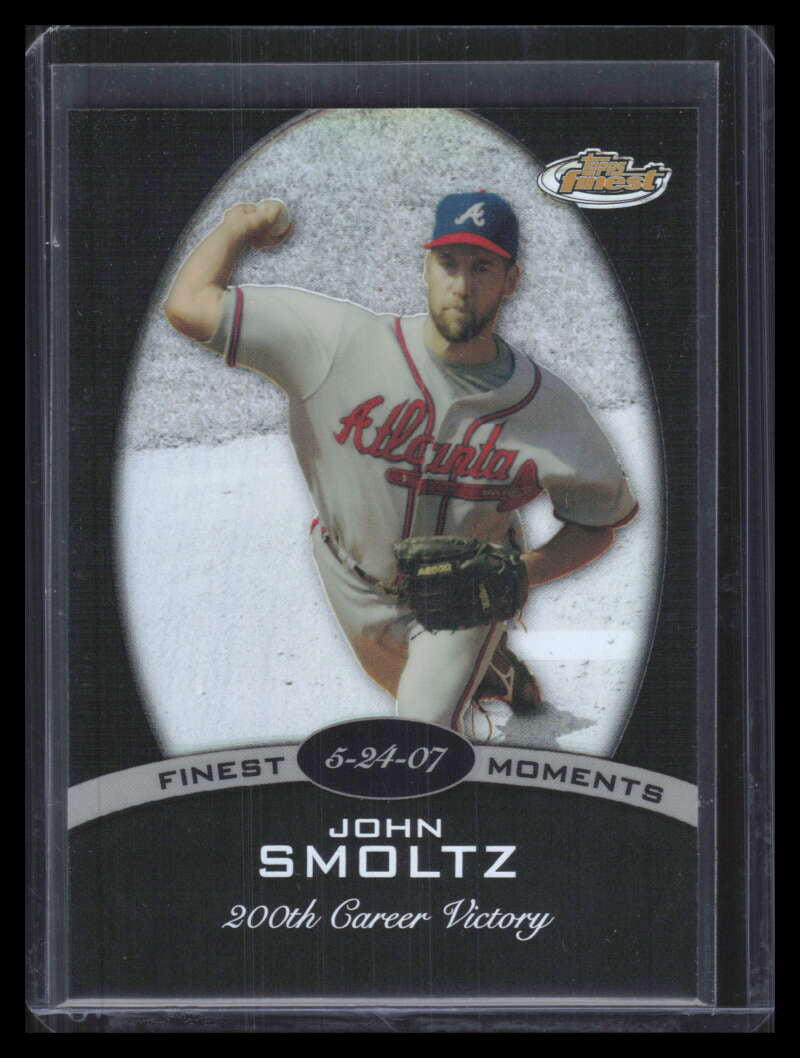 2008 Finest Finest Moments Black Refractor JS John Smoltz 37/99