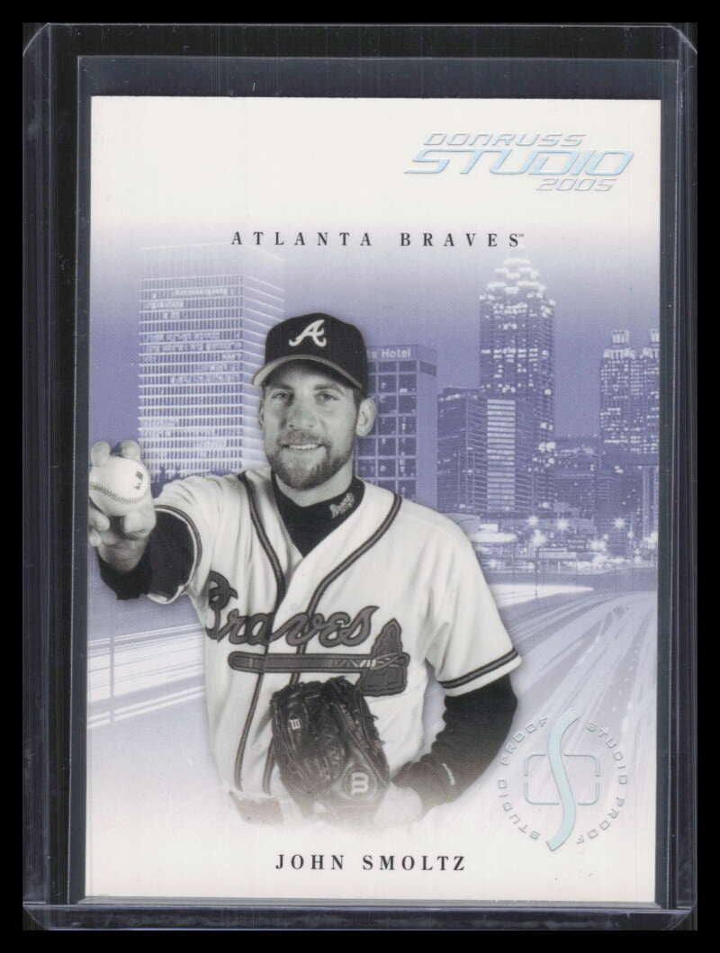 2005 Studio Proofs Silver 28 John Smoltz 47/100