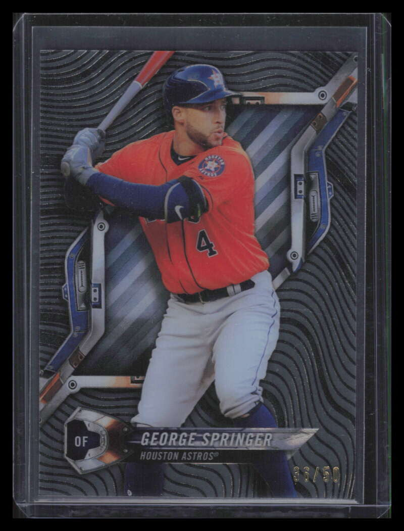 2018 Topps High Tek Magma Diffractors Black HTGSP George Springer 36/50