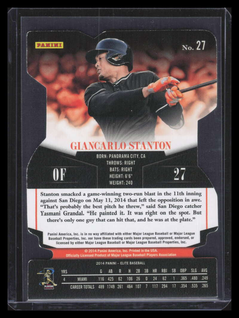 2014 Elite Inspirations 27 Giancarlo Stanton 51/73