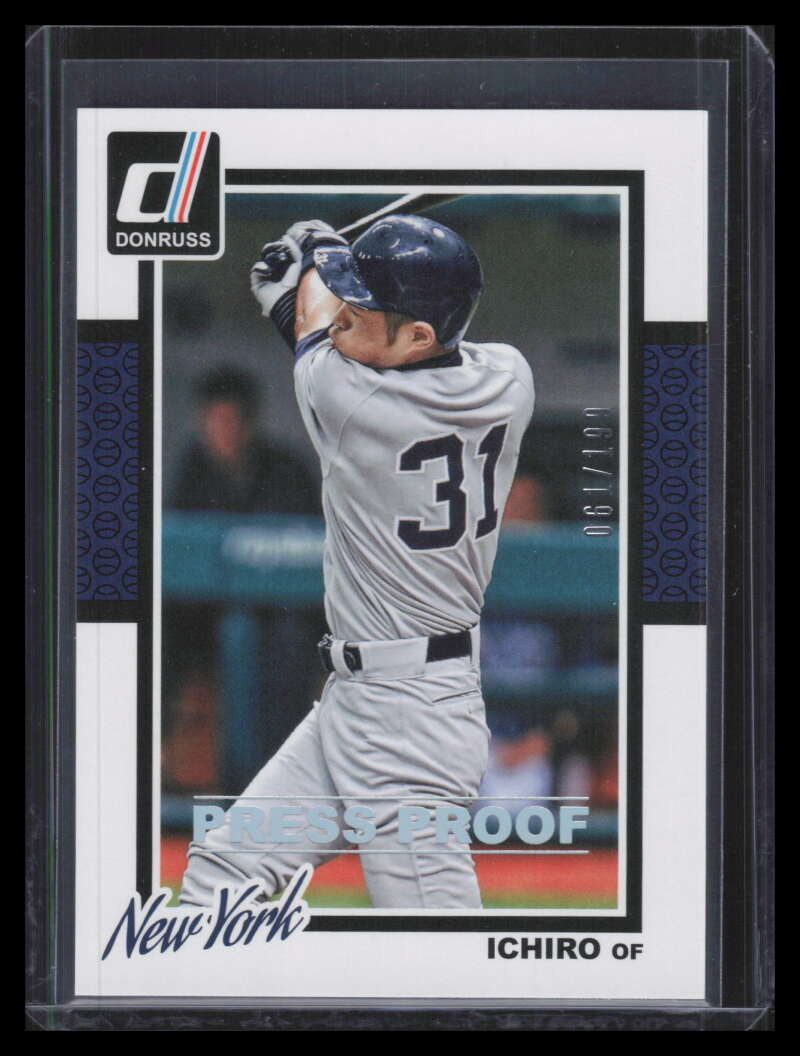 2014 Donruss Press Proofs Silver 59 Ichiro Suzuki 61/199