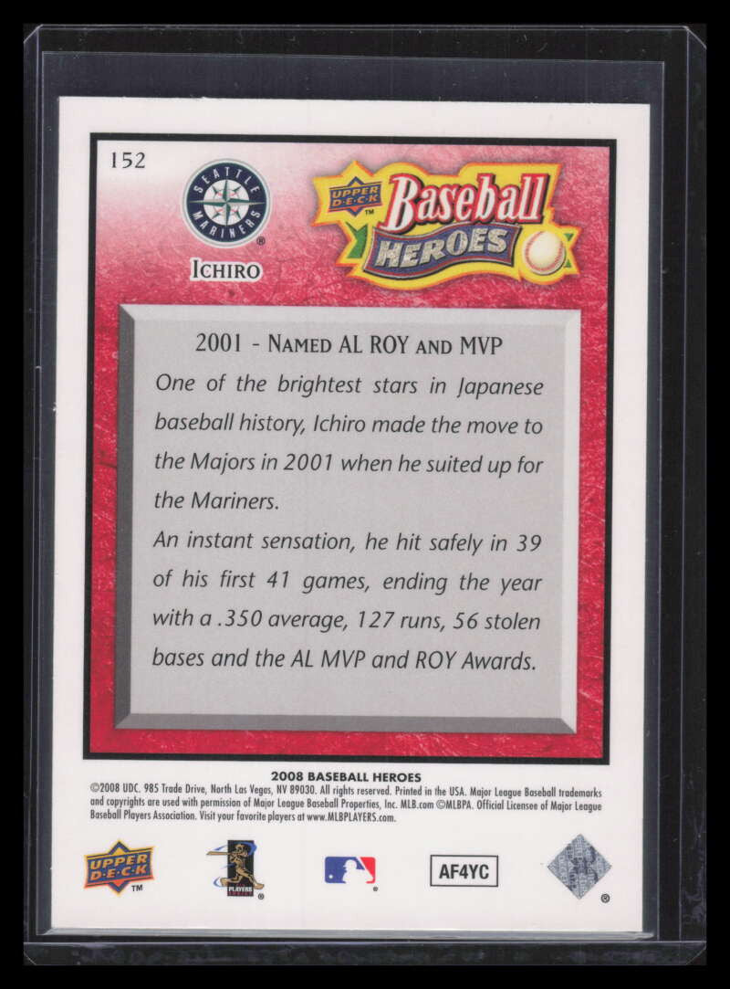 2008 Upper Deck Heroes Red 152 Ichiro Suzuki 88/249