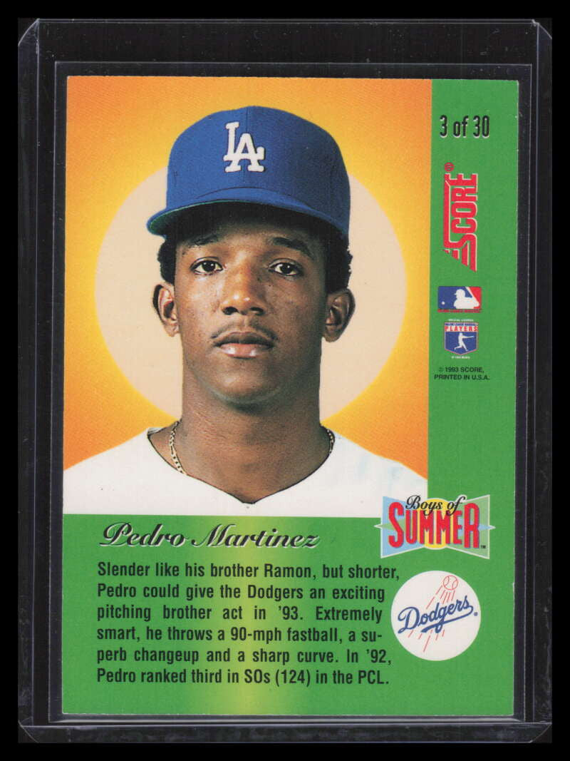 1993 Score Boys of Summer 3 Pedro Martinez