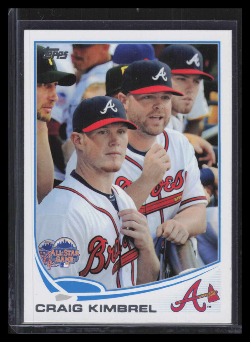 2013 Topps Update us53b Craig Kimbrel in Dugout Photo Variation SP