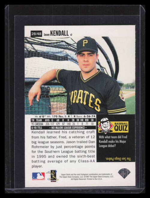 1996 Upper Deck Folz Minis 28 Jason Kendall 153376