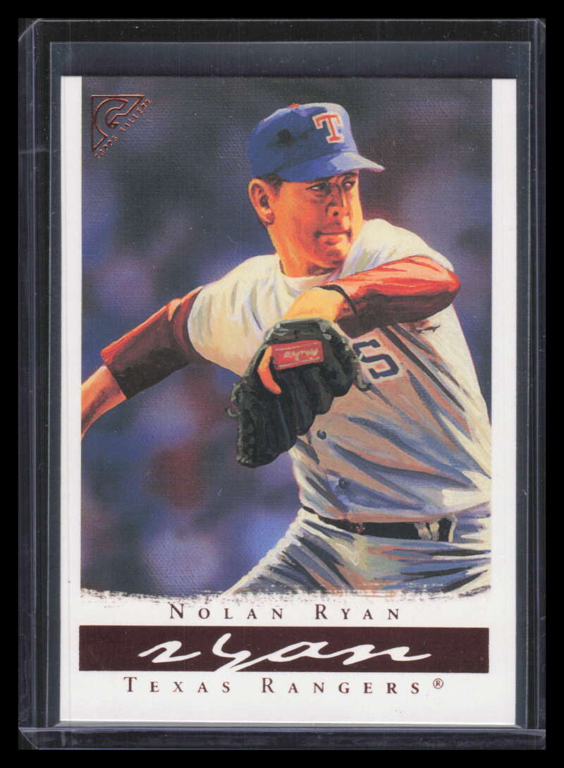 2003 Topps Gallery HOF 15b Nolan Ryan Black Glv Glove 153382