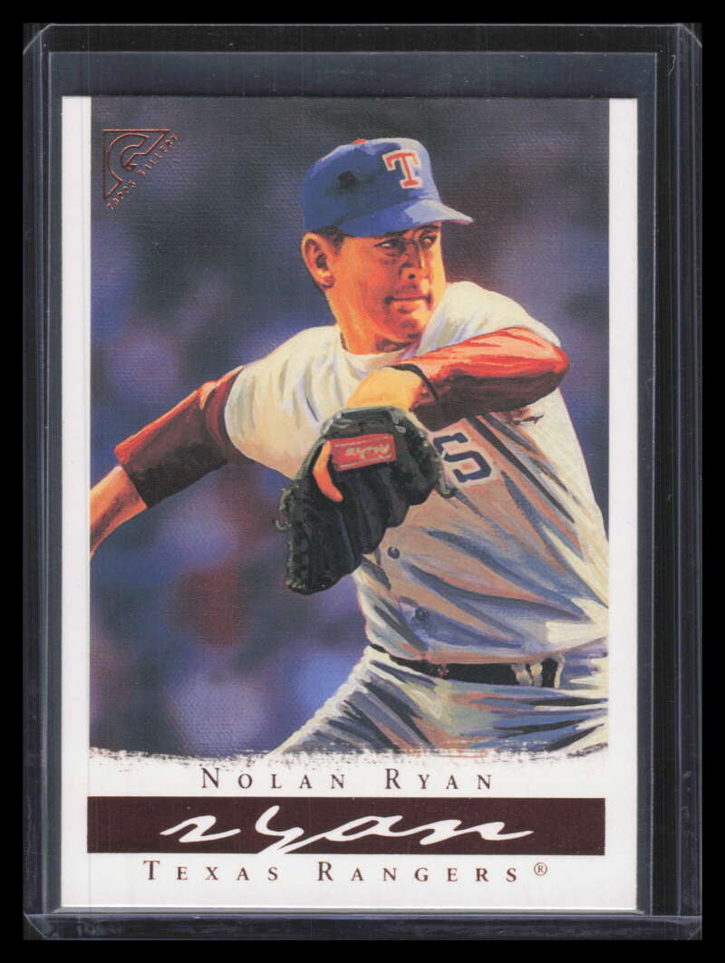 2003 Topps Gallery HOF 15b Nolan Ryan Black Glv Glove 153383