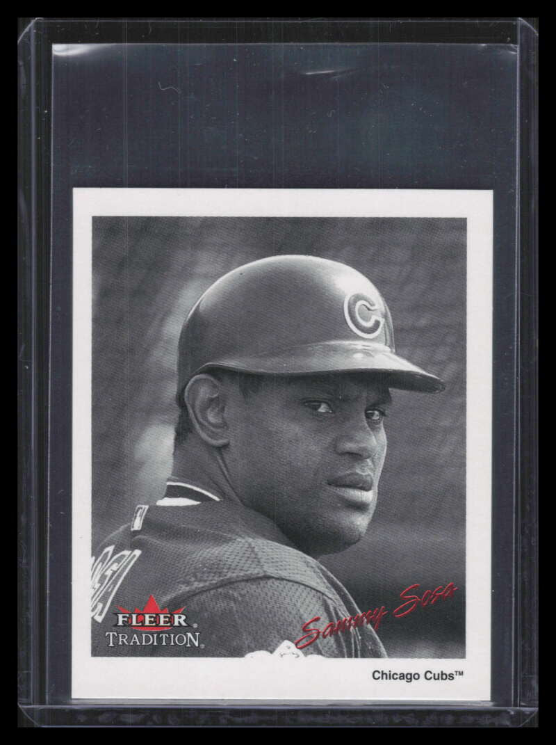 2003 Fleer Tradition Black-White Goudey Red 21 Sammy Sosa 127/500
