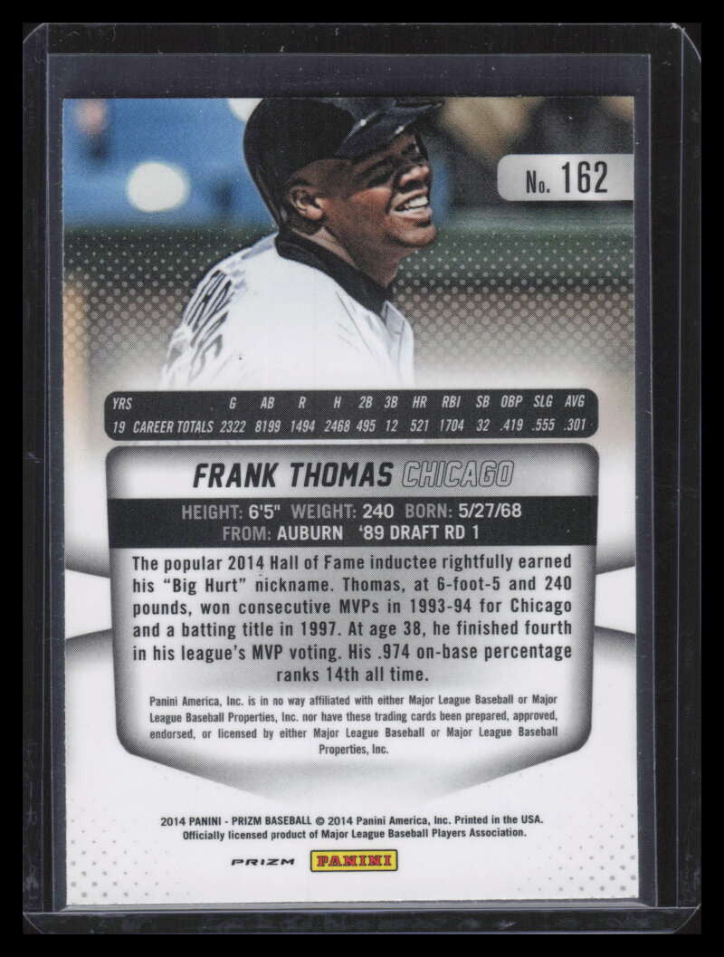 2014 Panini Prizm Prizms Red White and Blue Pulsar 162 Frank Thomas 153431