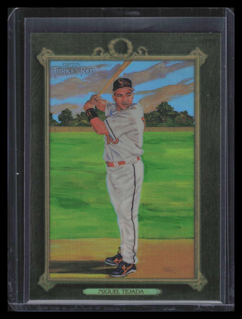 2007 Topps Turkey Red Chrome Black Refractor 64 Miguel Tejada 94/99
