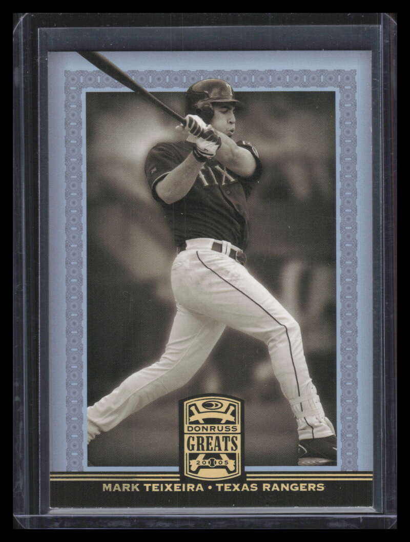2005 Donruss Greats Gold HoloFoil 128 Mark Teixeira 29/100