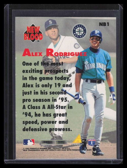 1995 Pinnacle New Blood nb1 Alex Rodriguez