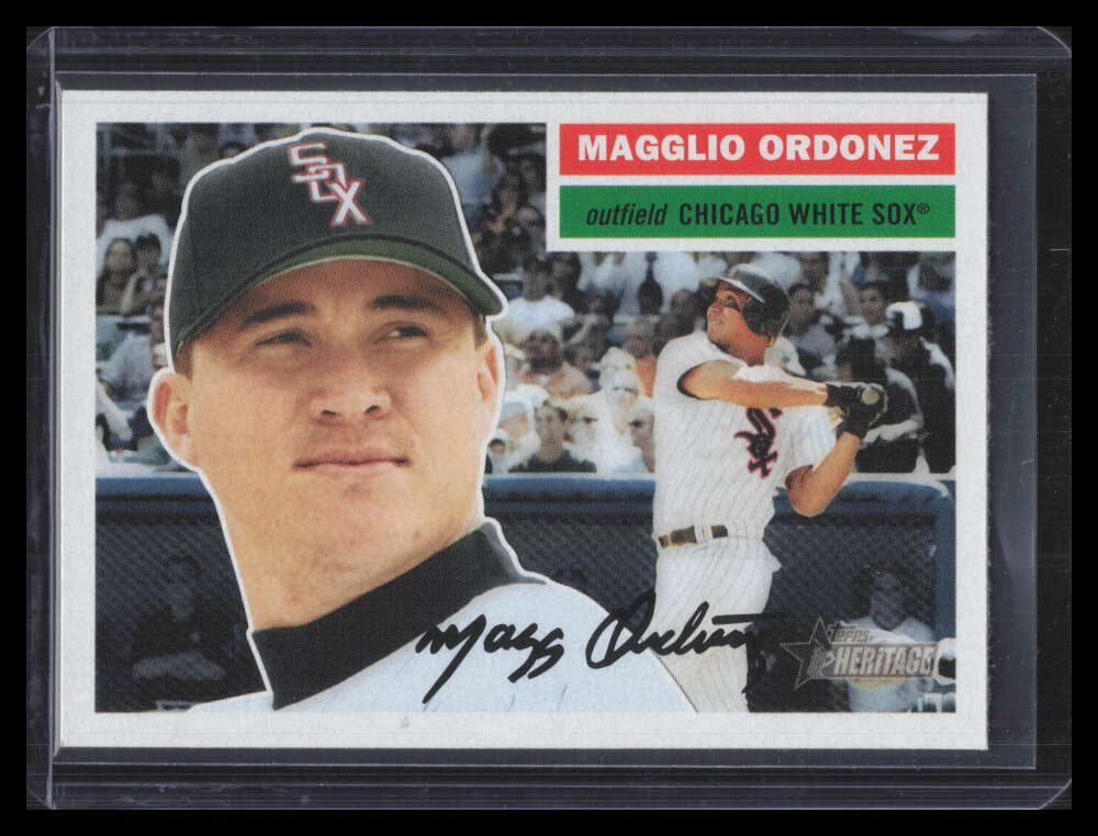 2005 Topps Heritage 118b Magglio Ordonez White Uni SP 153469