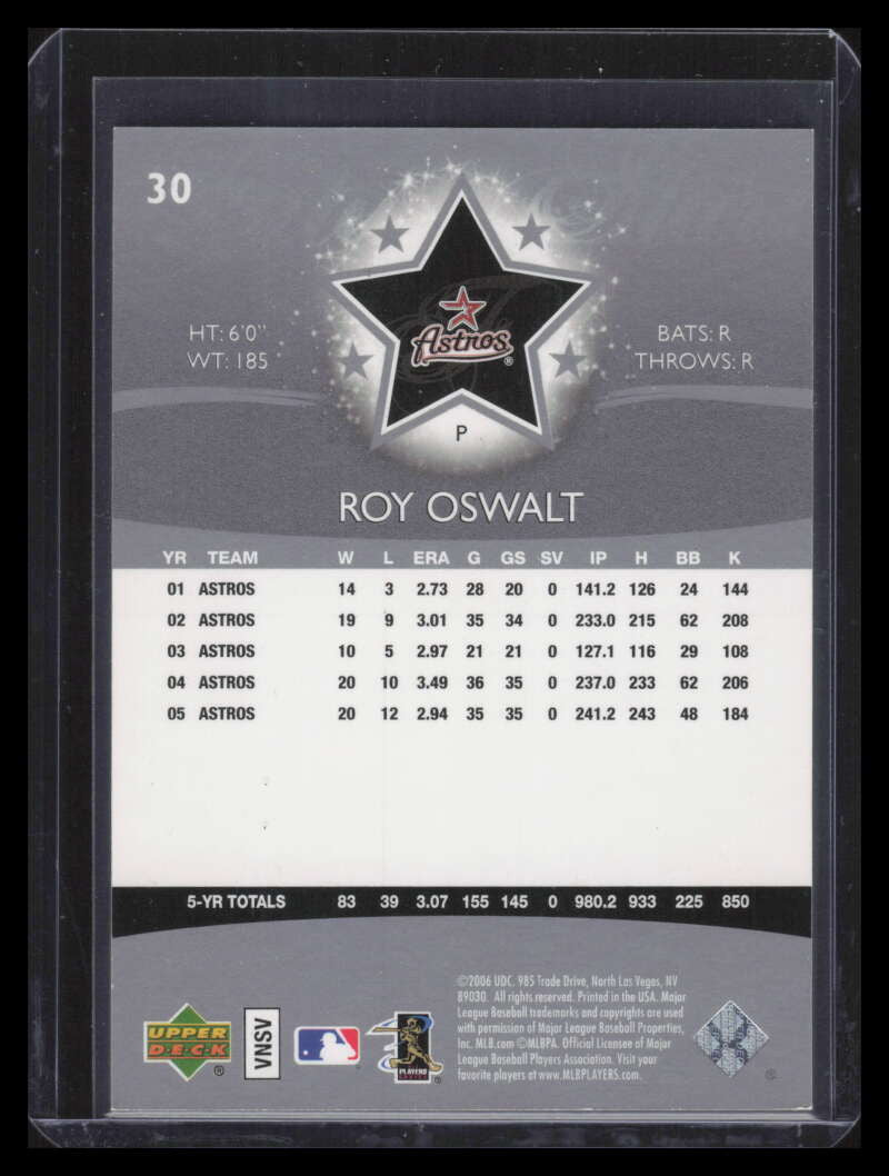2006 Upper Deck Future Stars Black 30 Roy Oswalt 45/50