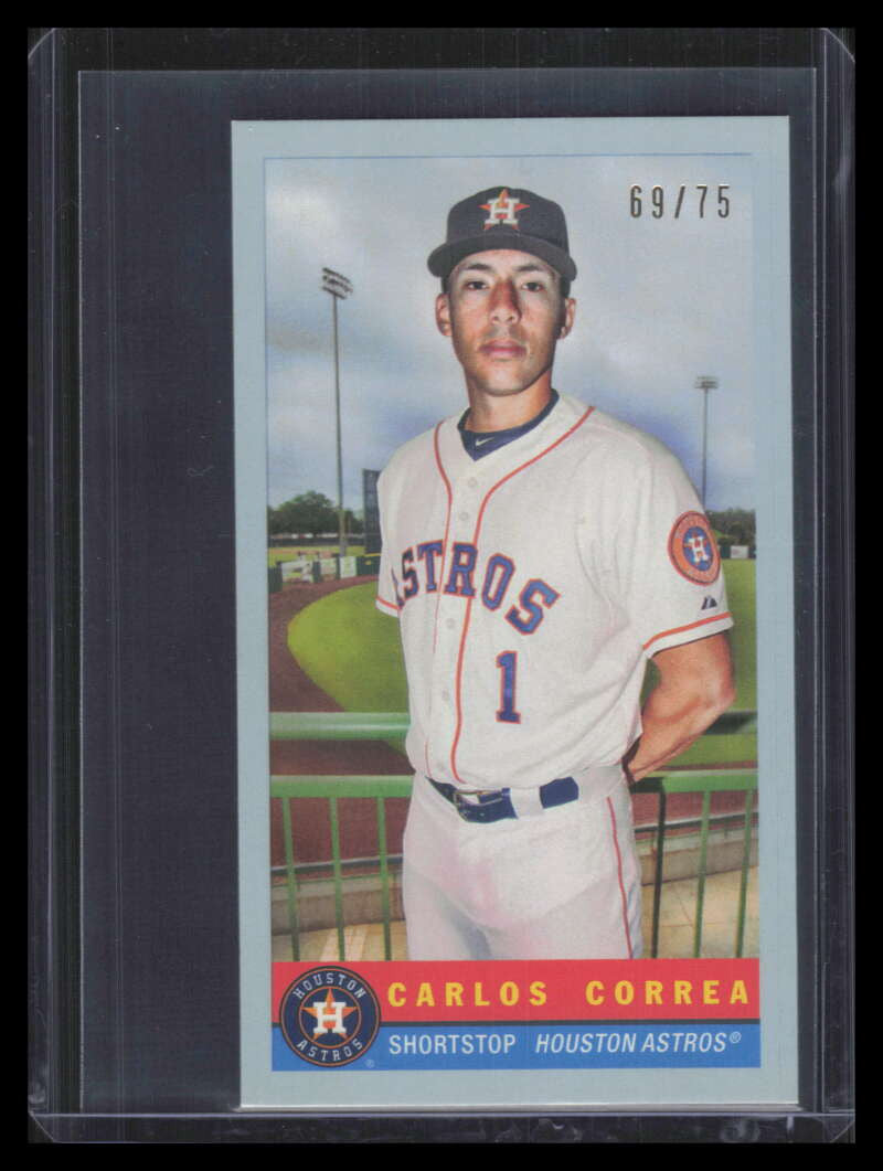 2017 Topps Archives '59 Bazooka Blue 59b1 Carlos Correa 69/75