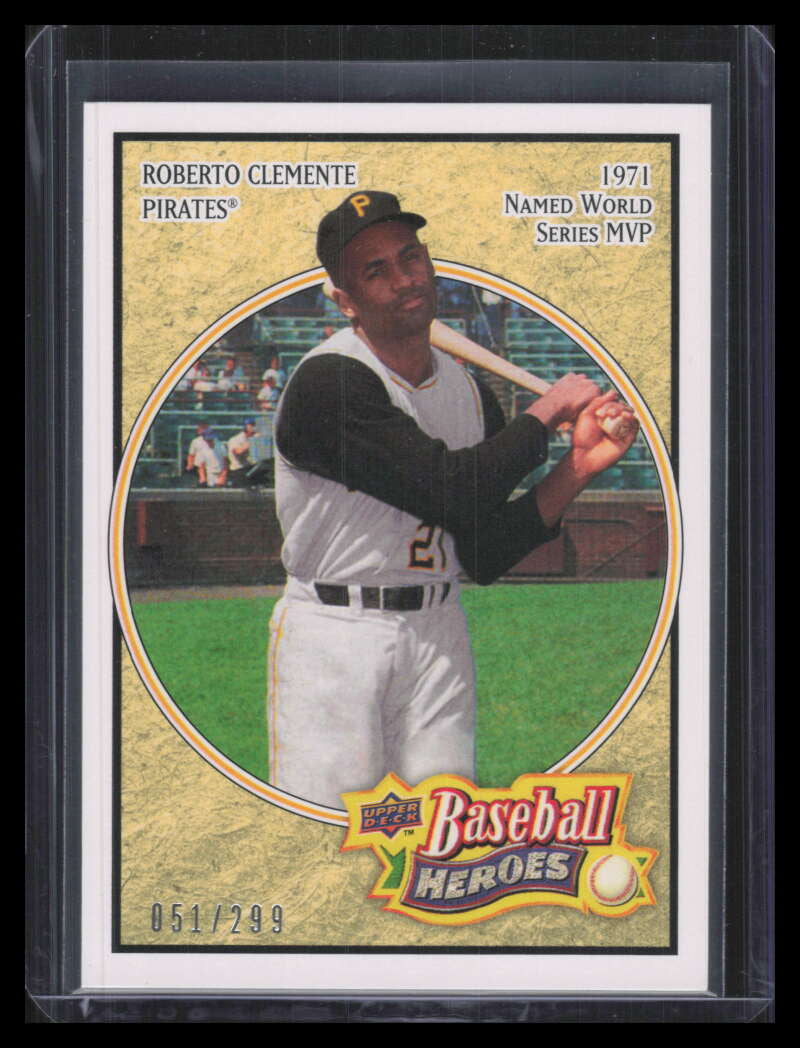 2008 Upper Deck Heroes Beige 143 Roberto Clemente 51/299