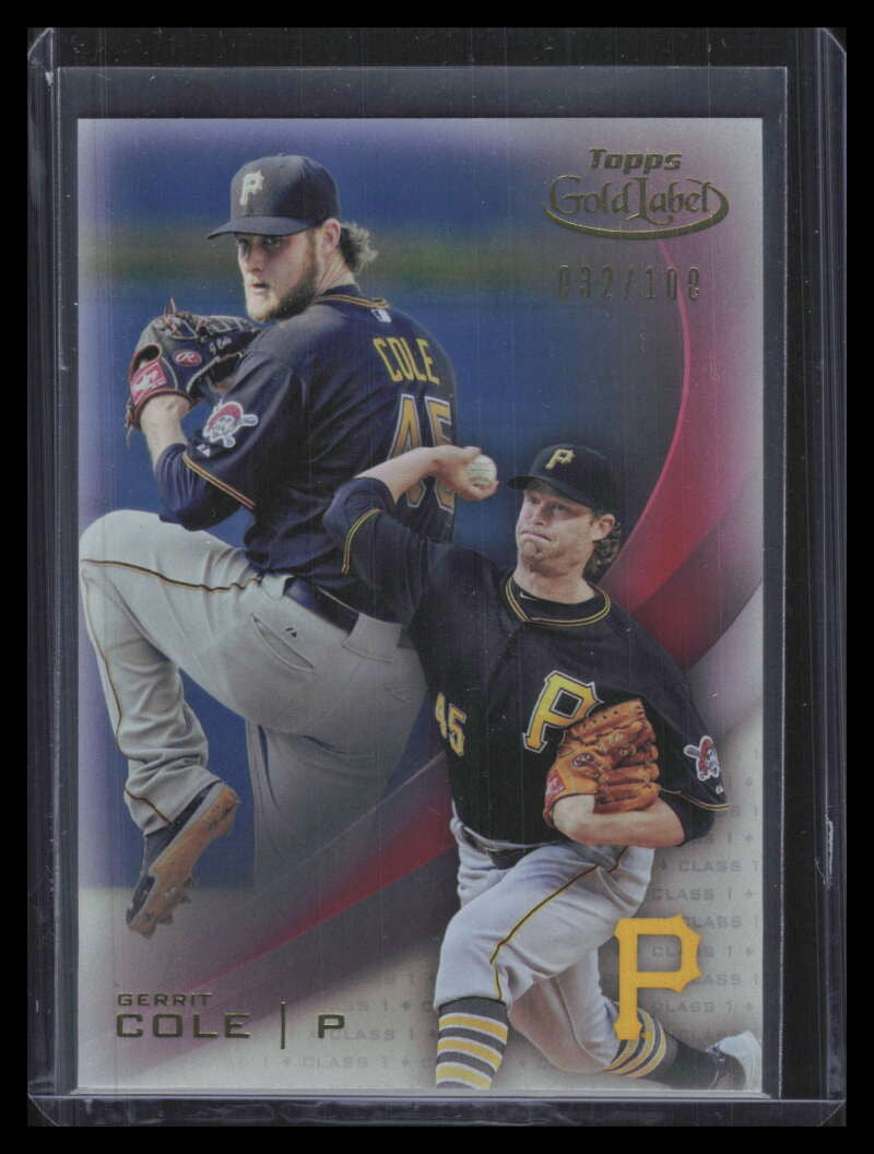 2016 Topps Gold Label Class 1 Red 66 Gerrit Cole 32/100