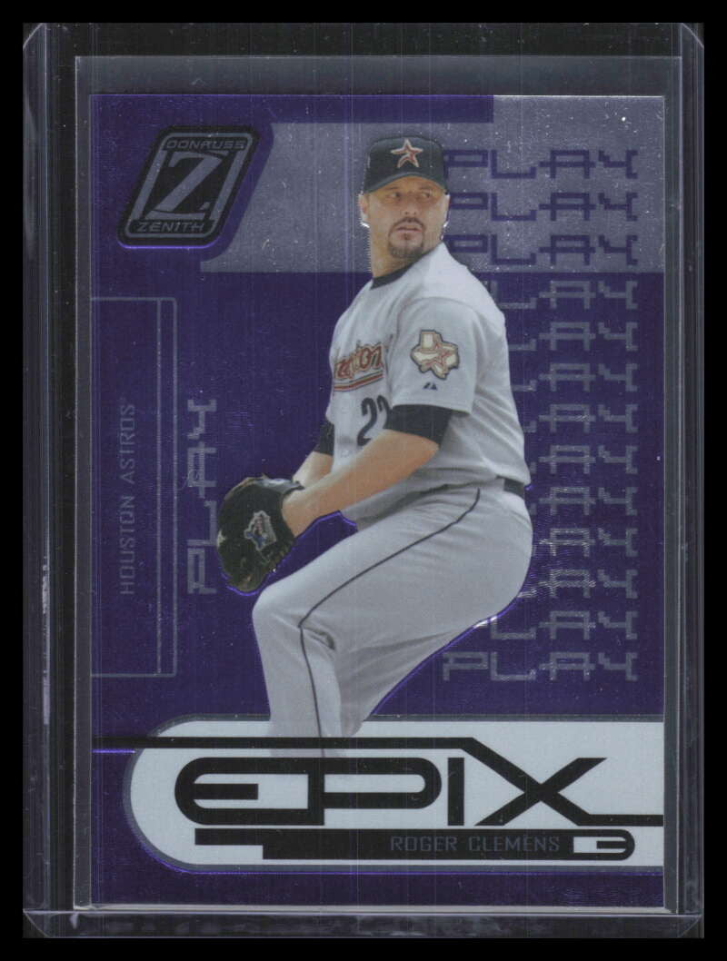 2005 Zenith Epix Purple Play 12 Roger Clemens 231/350