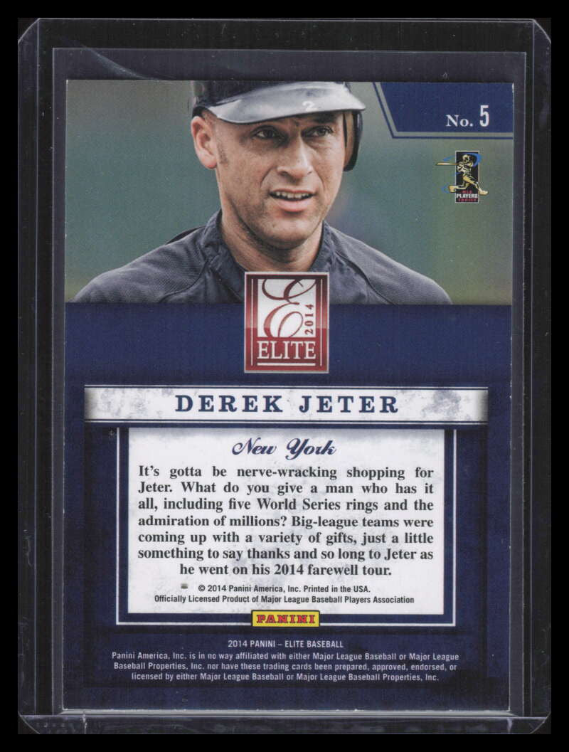 2014 Elite Series Inserts 5 Derek Jeter 258/999