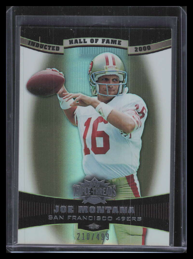 2006 Topps Triple Threads Sepia 38 Joe Montana 210/499