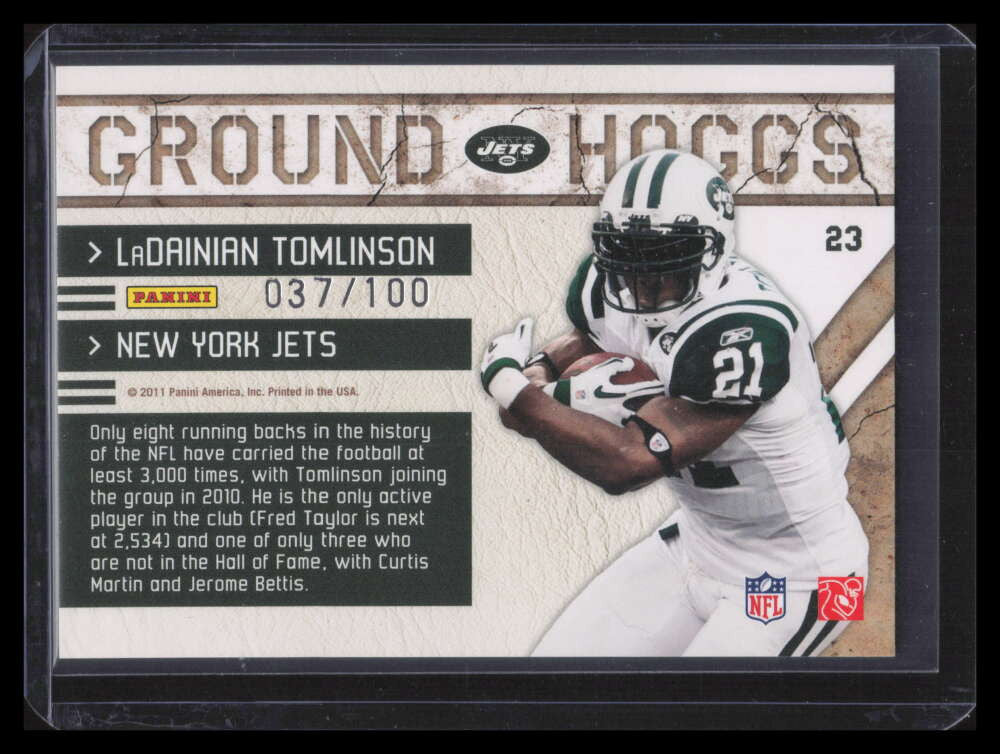 2011 Absolute Memorabilia Ground Hoggs Spectrum 23 LaDainian Tomlinson 37/100