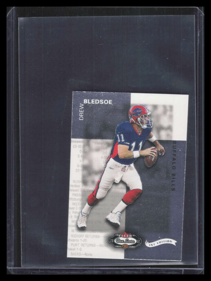2002 Fleer Box Score Classic Miniatures First Edition 27 Drew Bledsoe 16/100