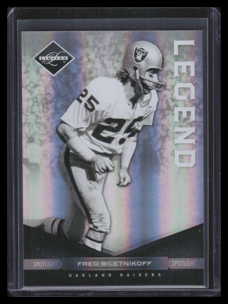 2011 Limited Silver Spotlight 124 Fred Biletnikoff 5/50