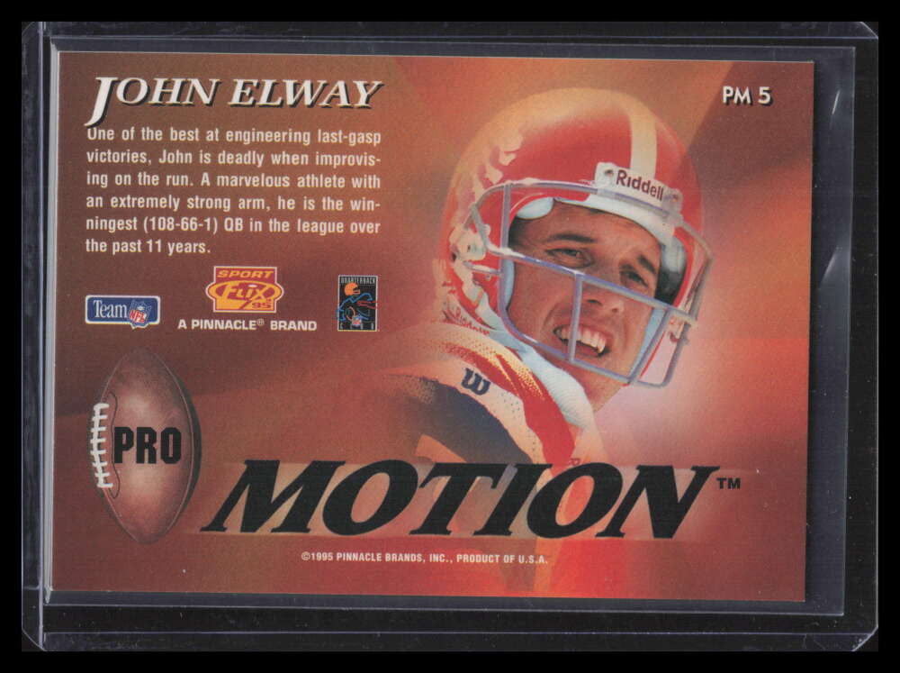 1995 Sportflix ProMotion pm5 John Elway