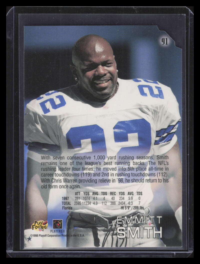 1998 Absolute Retail Red 91 Emmitt Smith
