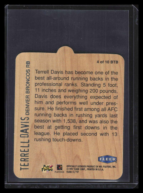 1997 Fleer Goudey II Big Time Backs 4 Terrell Davis 153599