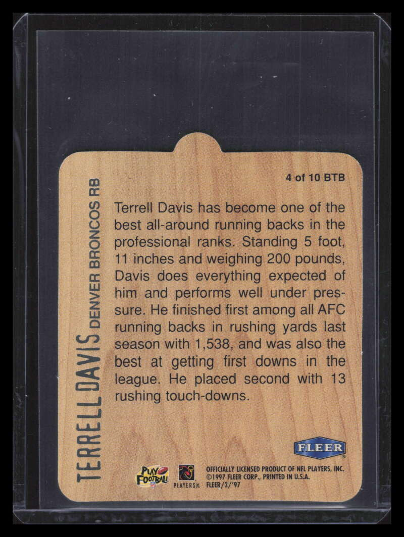 1997 Fleer Goudey II Big Time Backs 4 Terrell Davis 153600