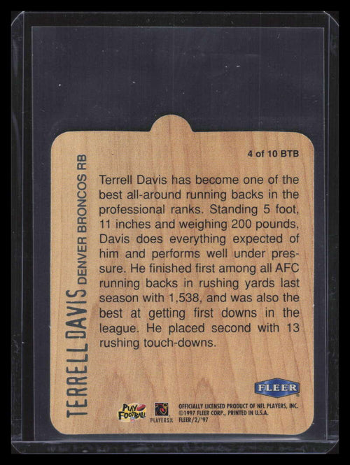 1997 Fleer Goudey II Big Time Backs 4 Terrell Davis 153600