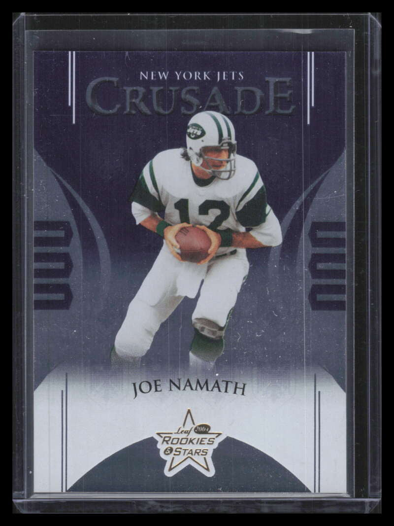 2004 Leaf Rookies and Stars Crusade Purple c15 Joe Namath 93/250