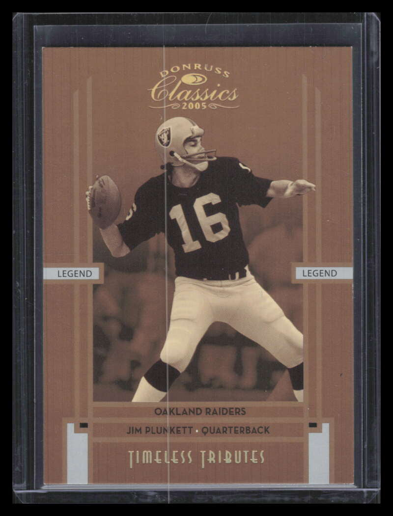 2005 Donruss Classics Timeless Tributes Bronze 135 Jim Plunkett 2/100