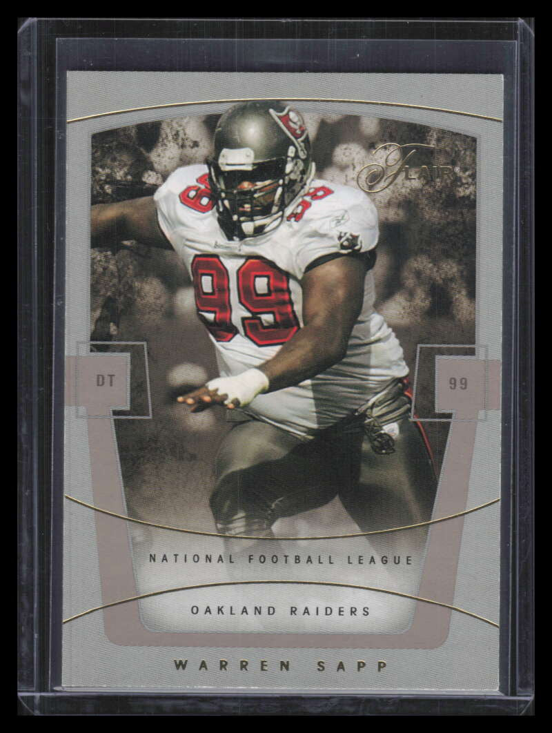 2004 Flair Collection Row 1 11 Warren Sapp 12/100