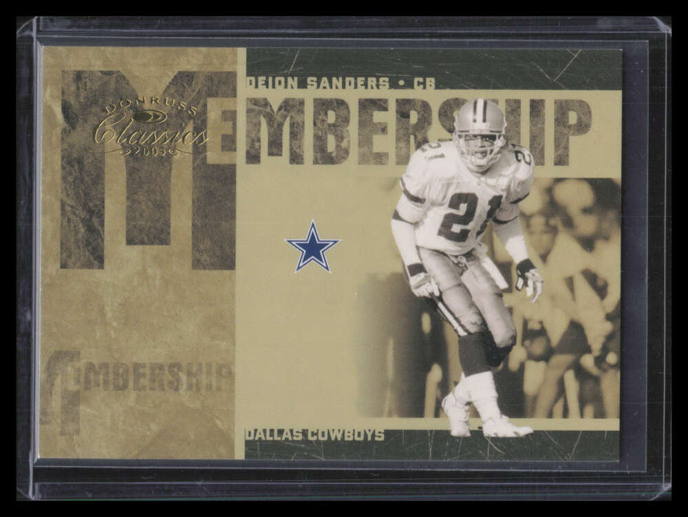 2005 Donruss Classics Membership Gold ms7 Deion Sanders 194/250
