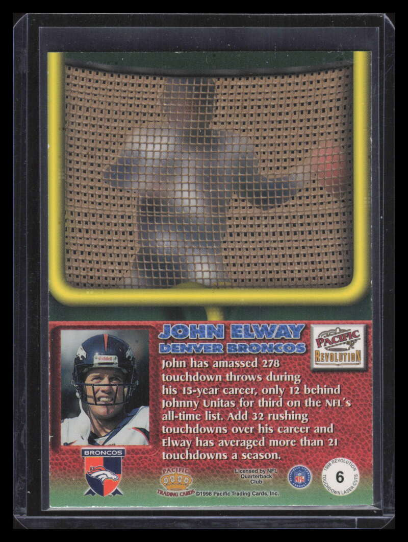 1998 Revolution Touchdown Laser-Cuts 6 John Elway 153639