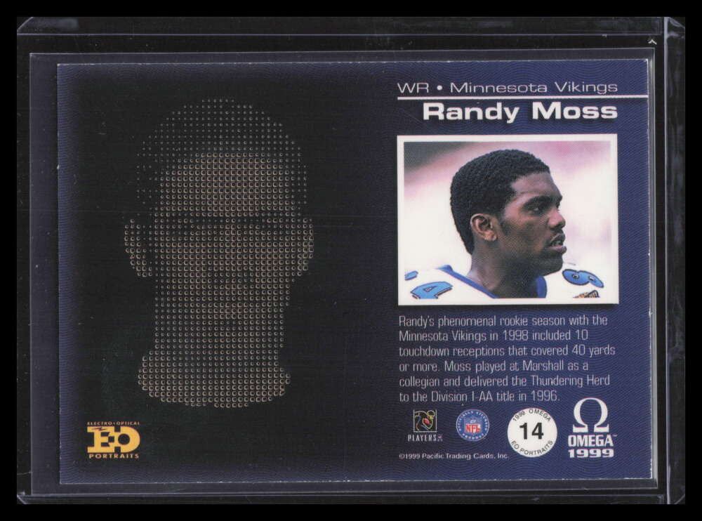 1999 Pacific Omega EO Portraits 14 Randy Moss