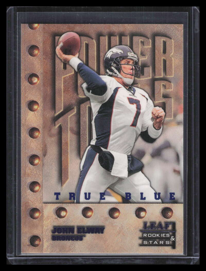1998 Leaf Rookies and Stars True Blue 249 John Elway PT /500 Power Tools
