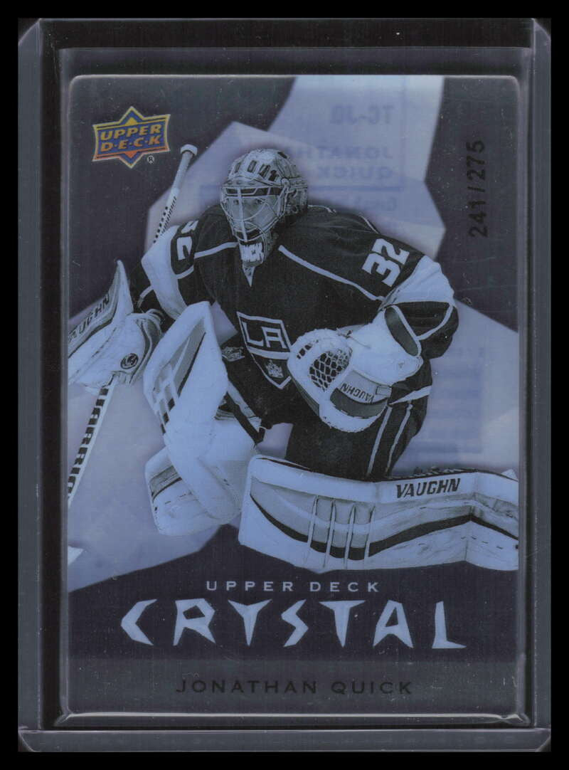 2014-15 Upper Deck Trilogy Crystal TCJQ Jonathan Quick 241/275