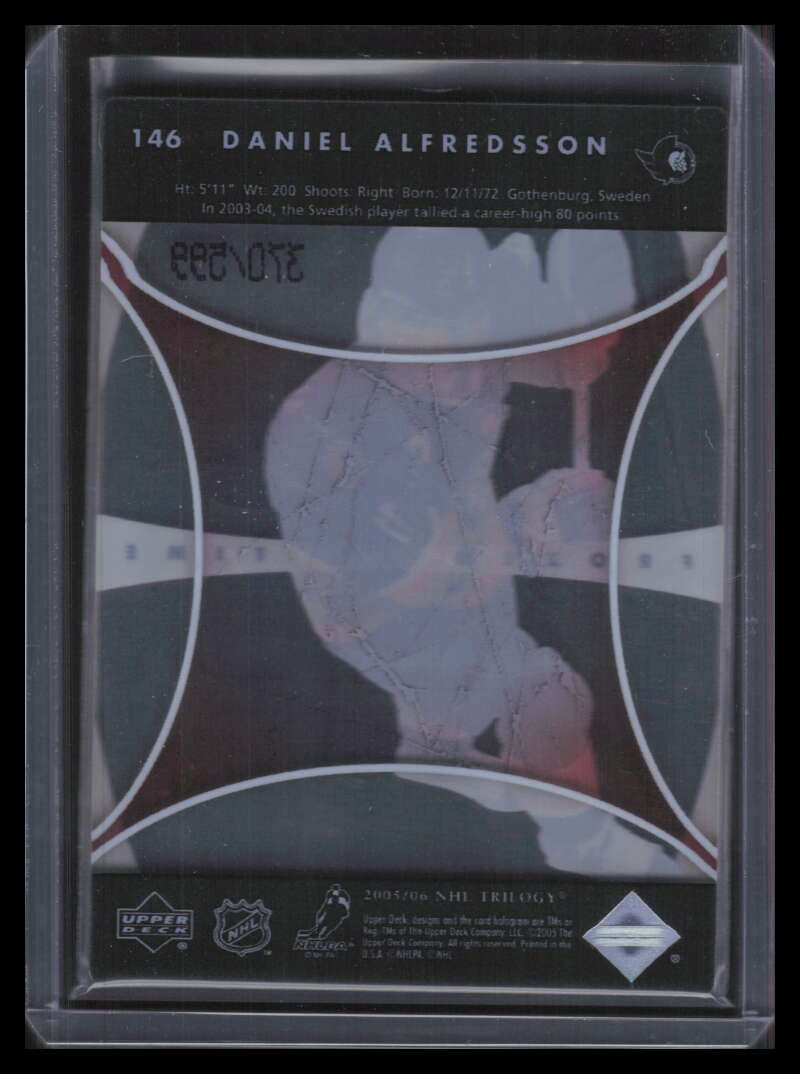 2005-06 Upper Deck Trilogy 146 Daniel Alfredsson FIT 370/599 Frozen in Time
