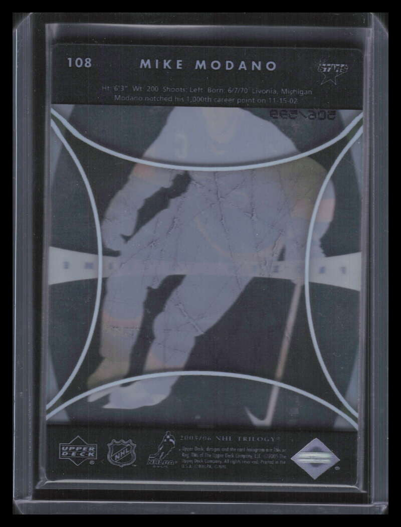 2005-06 Upper Deck Trilogy 108 Mike Modano FIT 506/599 Frozen in Time