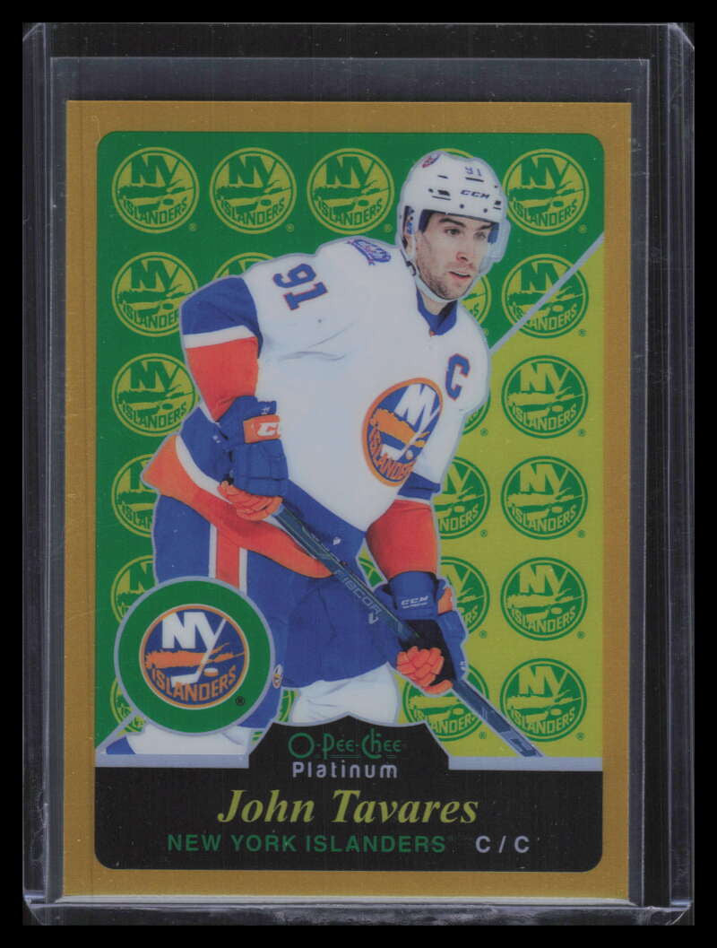 2015-16 O-Pee-Chee Platinum Retro Rainbow Gold Refractor r21 John Tavares 31/149