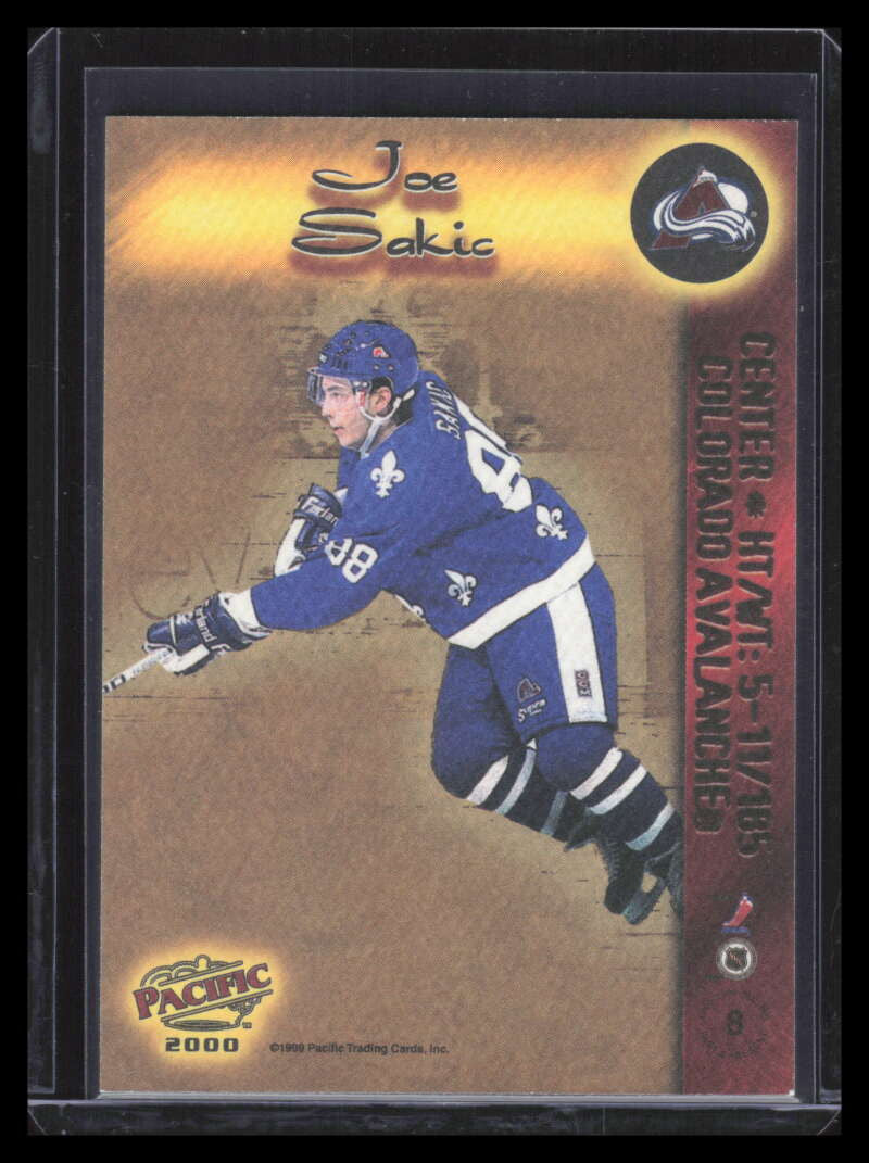 1999-00 Pacific Past and Present 8 Joe Sakic