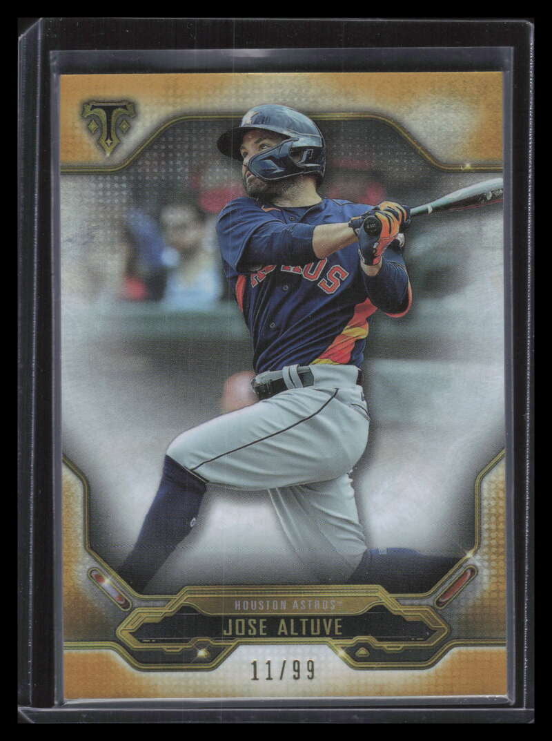 2020 Topps Triple Threads Gold 36 Jose Altuve 11/99