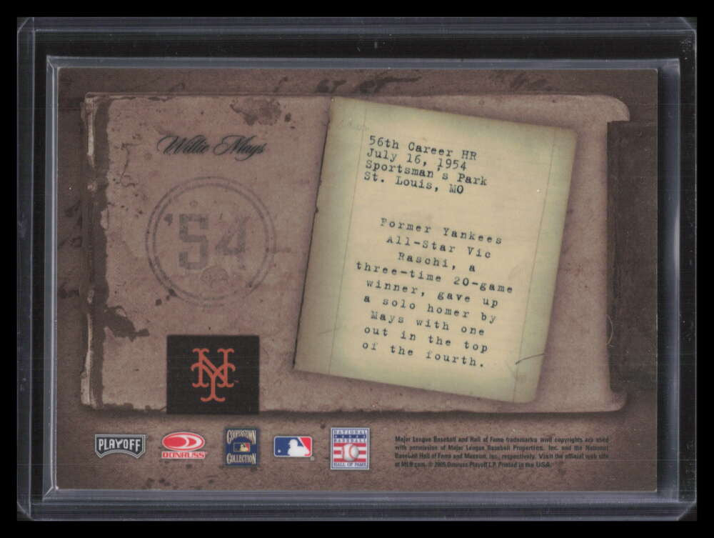 2005 Biography Willie Mays HR 56 Willie Mays