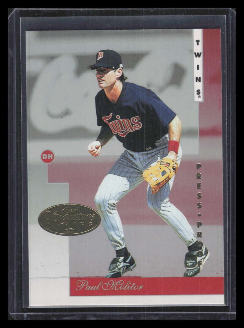 1996 Leaf Signature Gold Press Proofs 57 Paul Molitor