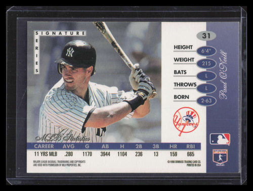 1996 Leaf Signature Gold Press Proofs 31 Paul O'Neill