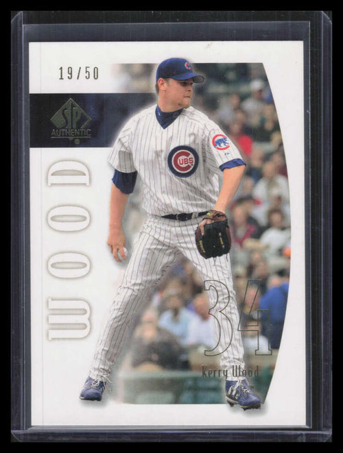 2002 SP Authentic Limited Gold 57 Kerry Wood 19/50